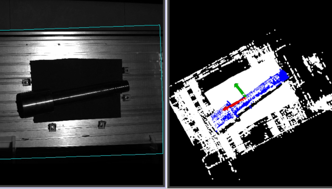3D視覺引導活塞桿正反抓取,點云識別效果好 3D視覺引導活塞桿正反抓取,點云識別效果好
